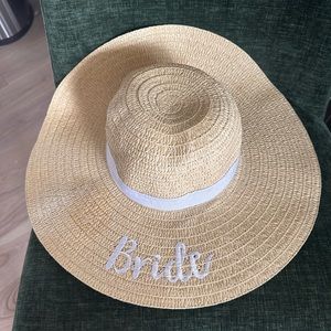 Bride sun hat